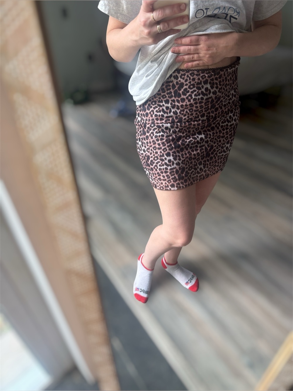 SHEIN Leopard Print Mini Skirt in Brown and Black - Picture 3 of 3